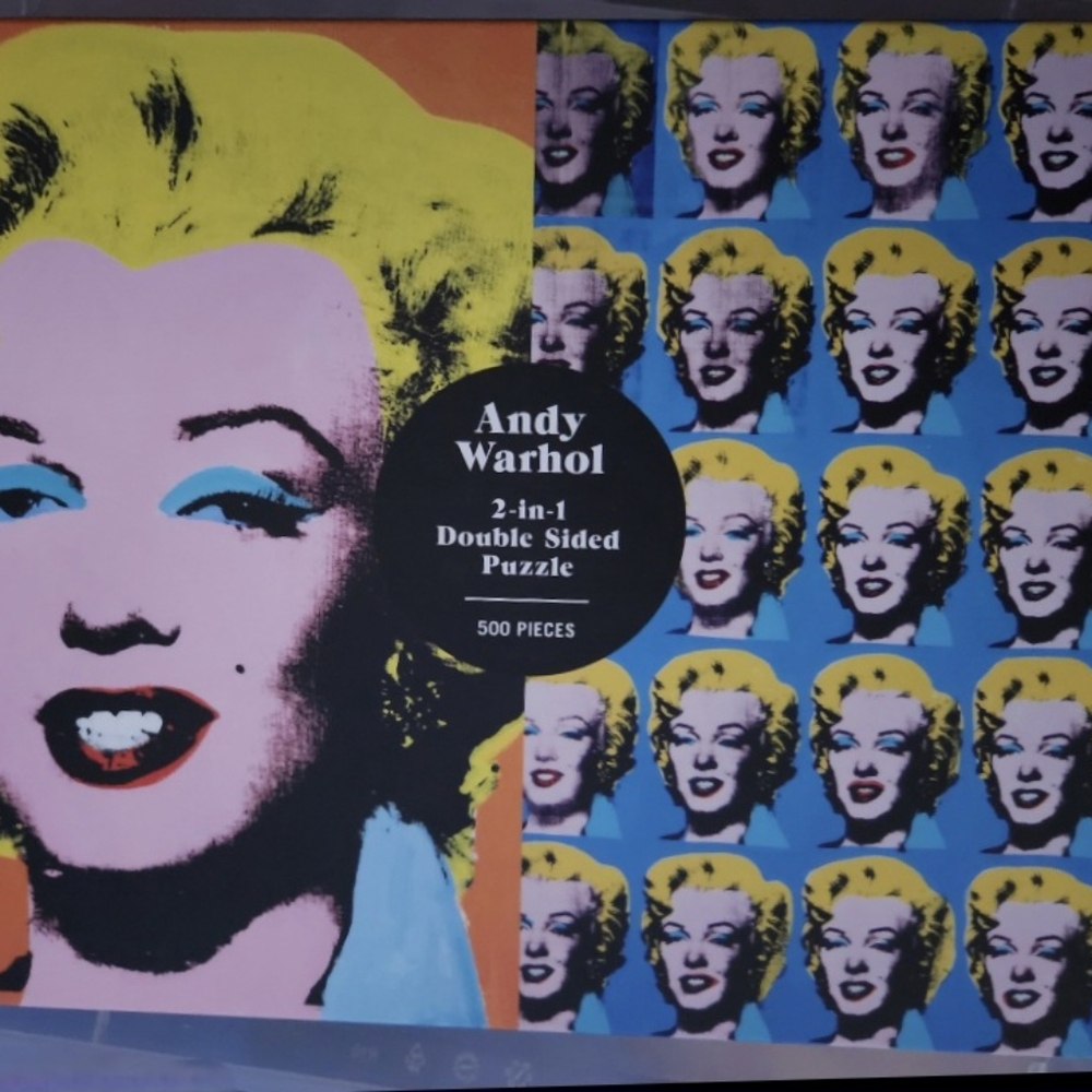 Puzzle Marilyn Monroe. 2 In 1 Back And Front